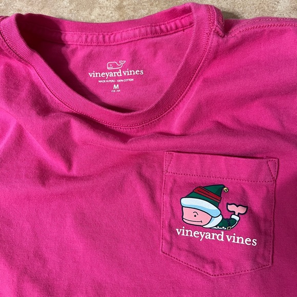 Girls size 10 Vineyard vines Christmas whale shirt - Picture 3 of 3